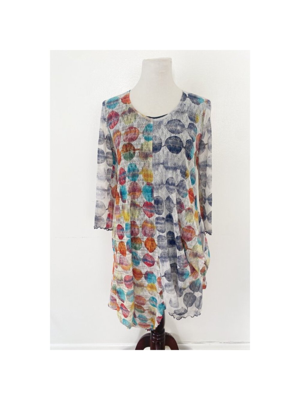 Giselle Shepatin Circle Dot Dress Asymmetric Art to Wear